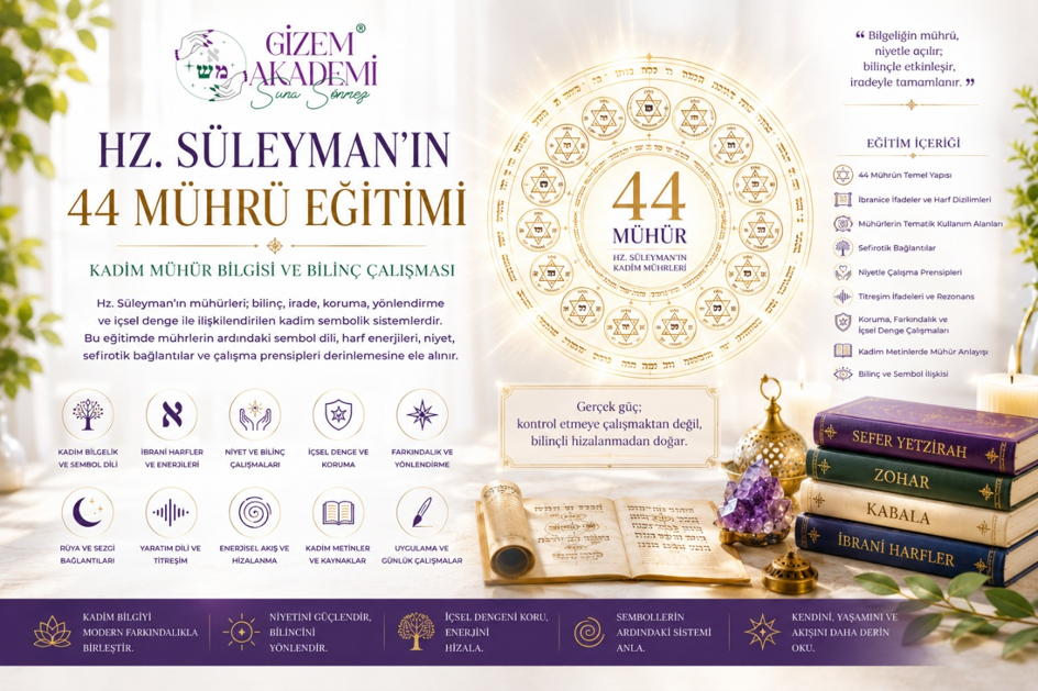 Hz. Süleyman’ın 44 Mührü — Kadim Mühür Bilgisi Eğitimi