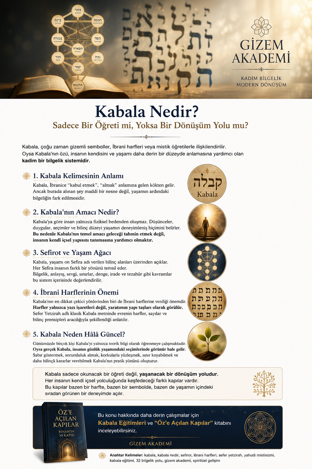 Kabala Nedir? Sadece Bir Öğreti mi, Yoksa Bir Dönüşüm Yolu mu?